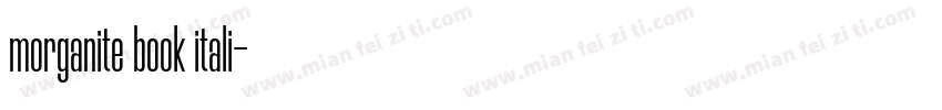 morganite book itali字体转换